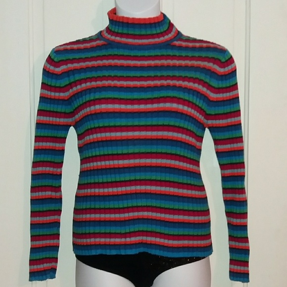 Tommy Hilfiger Sweaters - TH Jeans Striped Rainbow Sweater